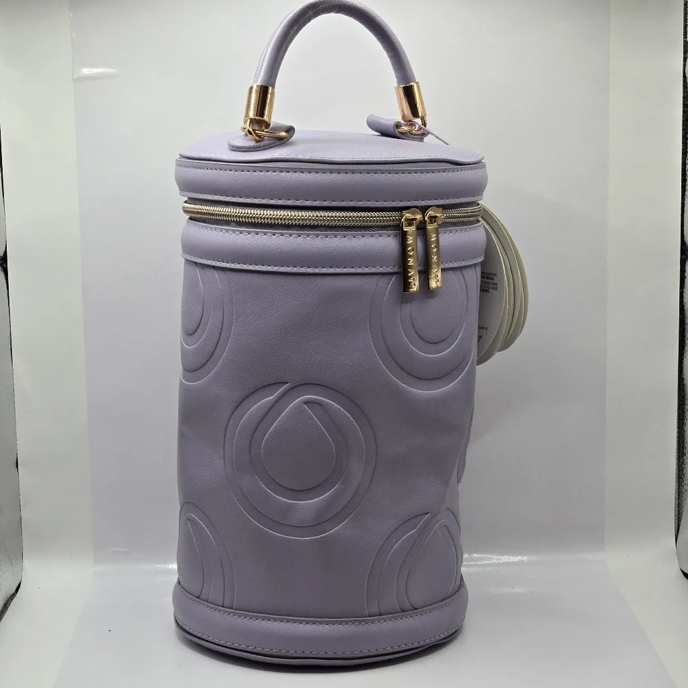 New Monat Purple Travel Case with Tags-Stylish & Portable for On-The-Go Storage